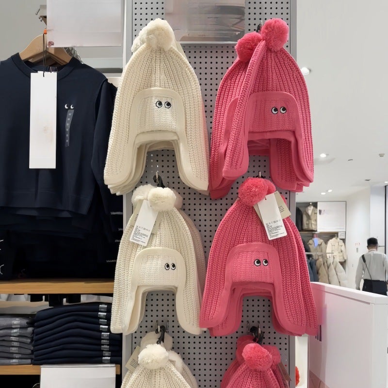 24 Children'S Clothing Big Eyes Embroidery Thread Knitted Hat Scarf Winter 473335/470092/473430 - Image 2